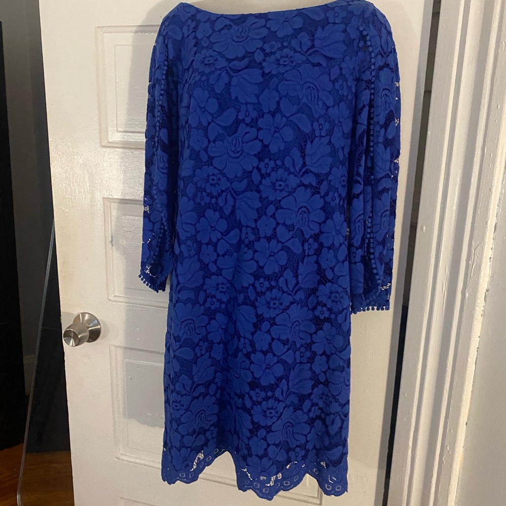 Vince Camuto Royal Blue Lace Minidtess sz 6